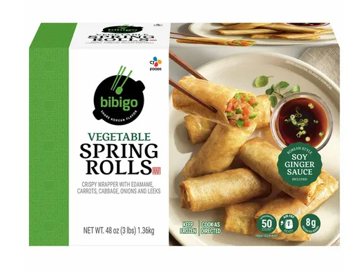 Bibigo Vegetable Spring Rolls 48oz(3lbs, 1.36kg)