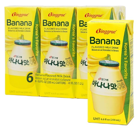 Binggrae Banana Flavored Milk 6.8fl.oz(200mL)*6ct