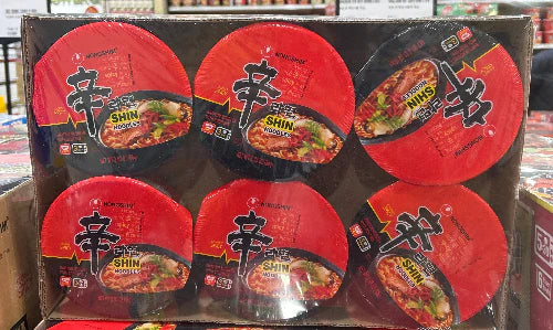 Nongshim Shin Ramen Cup Noodle Big Size 3.03oz(86g)*6