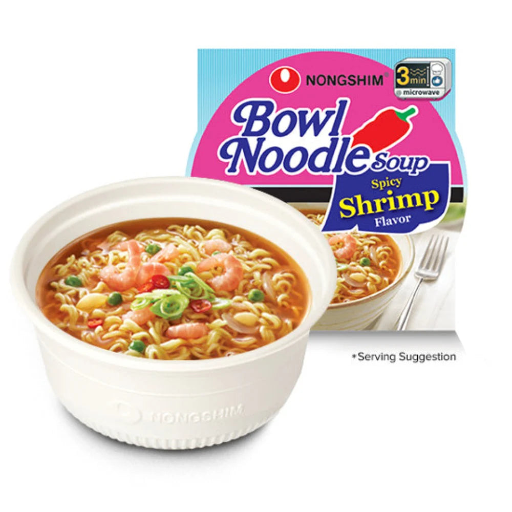 Nongshim Bowl Noodle Spicy Shrimp 3.03oz(86g)